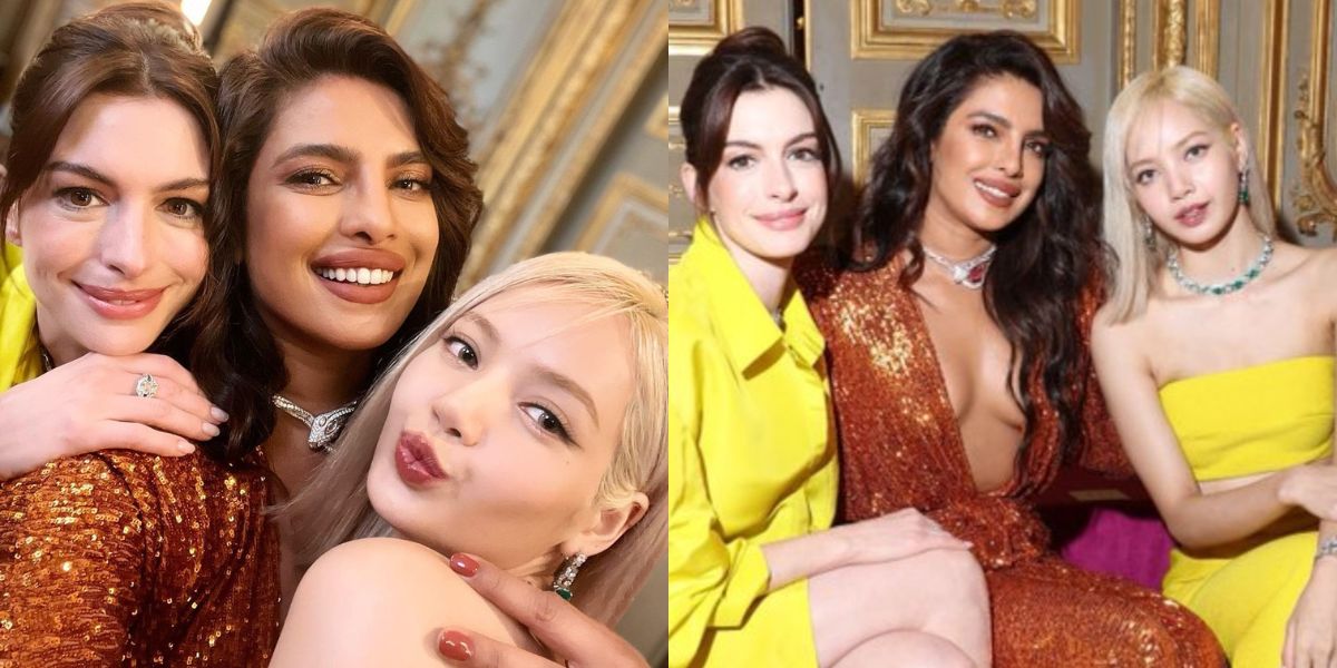 Priyanka Chopra Anne Hathaway and Lalisa come together for a cosy selfie! Fans go berserk!